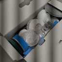 IEZFIX Electric Spin Scrubber, Bathroom Power Shower Scrubber Cleaning Brush for Tub/Tile/Floor/Toilet/Kitchen, 8 Cleaner Scrub Brush Heads, 3 Speeds 450RPM Max, Telescopic Rod Black