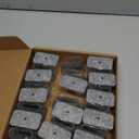 24 Pcs Chair Leg Floor Protectors Rectangle, Silicone Felt Furniture Leg Pads Caps Covers for Hardwood Floors (Fit Perimeter 5" to 57/8") (Clear)