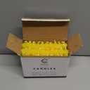 Candle Charisma 50 Yellow Spell Candles - 4" Unscented Paraffin Chime Candles, Smokeless & Dripless, Colored Candles, Long Burn Time 1/2 Inch Taper Candles for Rituals, Witchcraft and Parties