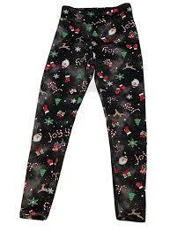 WEORGANIZE Christmas Leggings for Womens, High Waisted Printed Yoga Pants, Women's Ugly Xmas Party Tights, Tummy Control Holiday Outfits (Size Large)