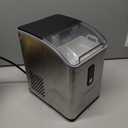 Frigidaire Countertop Crunchy Chewable Nugget Ice Maker, Compact, 33lbs per Day, Metallic Finish