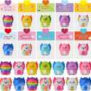 Valentines Day Gifts for Kids, 24 Pack Axolotl Slow Rising Squishy Fidget Toys Stress Relief for Kids Boys Girls School Classroom Exchange Valentines Day Party Favors Gifts