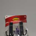 Command Large Matte Black Double Hooks, 2 Hooks and 2 Strips, Damage Free Hanging Wall Hooks with Adhesive Strips, No Tools Coat Hooks for Hanging Home Decor, Holds up to 4 lb