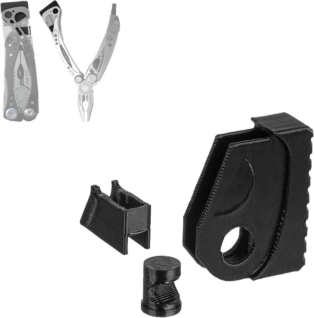 Impact Tool Attachment Head Compatible with Leatherman Skeletool Multi Tool Hammer Upgrade Accessory Duty Compact Black for Outdoor Camping Repair Use