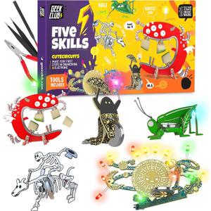 Geek Club Robot Building Kit for Kids and Adults - Cute Bots STEM Robotics Kit - Educational Robotic Kits - Circuit Board Kids Engineering Toys - DIY Build Your Own Robot Set for Boys, Girls Geek Club Robot Building Kit for Kids and Adults - Cute Bots STEM Robotics Kit - Educational Robotic Kits - Circuit Board Kids Engineering Toys - DIY Build Your Own Robot Set for Boys, Girls