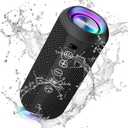 Ortizan Portable Bluetooth Speaker (1nd Gen), IPX7 Waterproof, Wireless, Big Sound and Deep Bass, TWS Pairing, 30Hrs of Playtime, for Home/Party/Outdoor/Beach, Birthday Gifts for Men Women - Black
