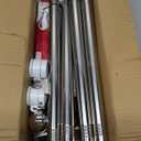 5 FT Flag Pole kit and American Flag 3x5ft with Pole Kit for Outside, Heavy Duty Flag Pole 5FT with 3x5ft American Flag, Stainless Steel Aluminum Multi-Position Flag Pole with Bracket Holder (silver)