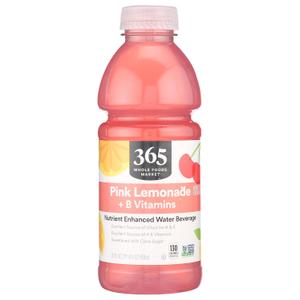 365 by Whole Foods Market, Nutrient Enhanced Water, Pink Lemonade + B Vitamins, 20 Fl Oz BB 2/10/26