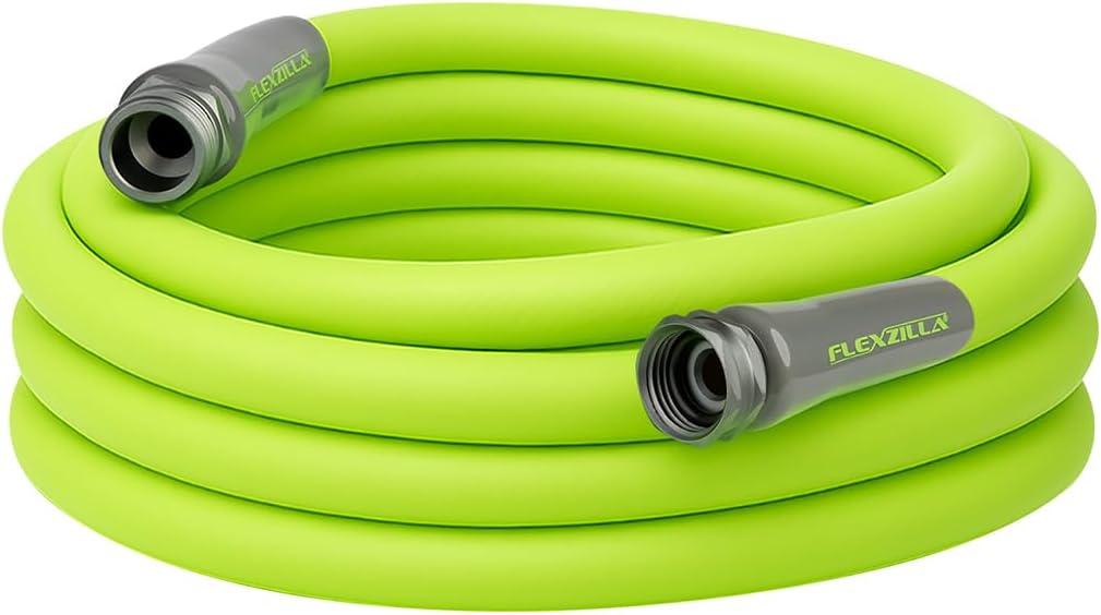 Flexzilla Garden Hose 5/8 in. x 25 ft., Lightweight All-Weather Water Hose, Durable and Flexible, Leak-Free Connections (Chartreuse)