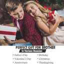 Funny Gifts for Brother from Sister Adult-Birthday Best Gift For Big, Little Brother-Present Idea for Birthday,Father's Day,mother's Day (14 oz, Insulated Coffee mug) (Black)