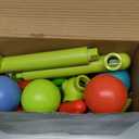 Intoypad 4-in-1 Kids Water Sprinklers T Ball Set & Water Ball Toy, Crocodile Baseball Sprinkler for Backyard Outdoor Summer Toys for Boys Girls Outside Yard Water Game Toys for Kids Toddlers Ages 3-8