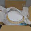 UOFUS 19.68inch Large Gold Flush Mount Ceiling Light 75W Modern Round LED Ceiling Light Fixture 3000K-6000K Super Bright Circle Ceiling Lamp for Living Room Dining Room Bedroom Kitchen Bathroom