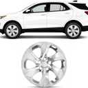 17 Inch Silver Hubcaps Compatible with 2019-2025 Toyota RAV4, Wheel Covers for Matching Factory Wheels, Replace 42602-0R040 42602-42040, Set of 4