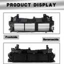 71300-TLA-A51 Active Air Intake Grille Assembly with Motor, Black Plastic, Upper Front Radiator Airflow Louvers, Direct Replacement