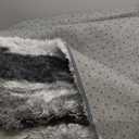 Zentavio Area Rugs for Living Room Large Rugs for Bedroom 6x9 Carpet Fluffy Fuzzy Soft Shag Aesthetic Plush High Pile Gray Throw Rug for Nursery Kids Room Dorm Waved Grey