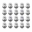 M12x1.25 Lug Nuts, Wheel Accessories Parts Set of 20pcs Chrome 12x1.25 Lug Nuts Replacement for Infiniti EX35 EX37 FX35 FX37 Nissan Maximas Pathfinders Aftermarket Wheel Chrome Closed End