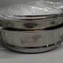 Yamde 2 Piece Stainless Steel Stack and Steam Pot Set - and Lid,Steamer Saucepot double boiler