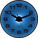 Night Light Wall Clocks Battery Operated, 8 Inch Silent Wall Clock for Bedroom Night Glow, Sound Control Luminous Wall Clocks for Living Room Decor, LED Wall Clock Modern for Kitchen Office
