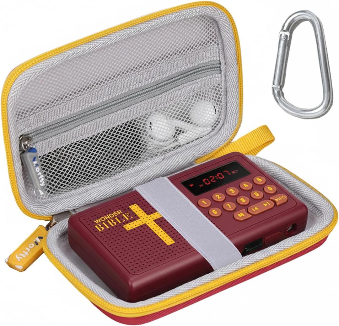 Case for Wonder Bible KJV/NIV, Carry Bag Compatible with Wonder Bible/Daily Meditation Audio Bible Player (Box Only)