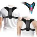 Dr. Scholl's Therapeutic Back Posture Corrector W/Hot & Cold Gel Pack - Poor Circulation, Muscle Fatigue, Muscle Pain, Headaches