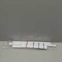 White Tension Curtain Rod for Windows 28 to 48 inch, Adjustable Expandable Pressure Spring Curtain Rod No Drilling, 7/ 8" Curtain Rod for Bedroom Doorway Closet Door