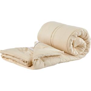 Sleep & Beyond myMerino 100% Organic Merino Wool Topper with Cotton Cover for All Seasons - 1.5 Inch Thick Comfortable and Breathable Topper - Moisture Wicking - Ivory - King 76x80