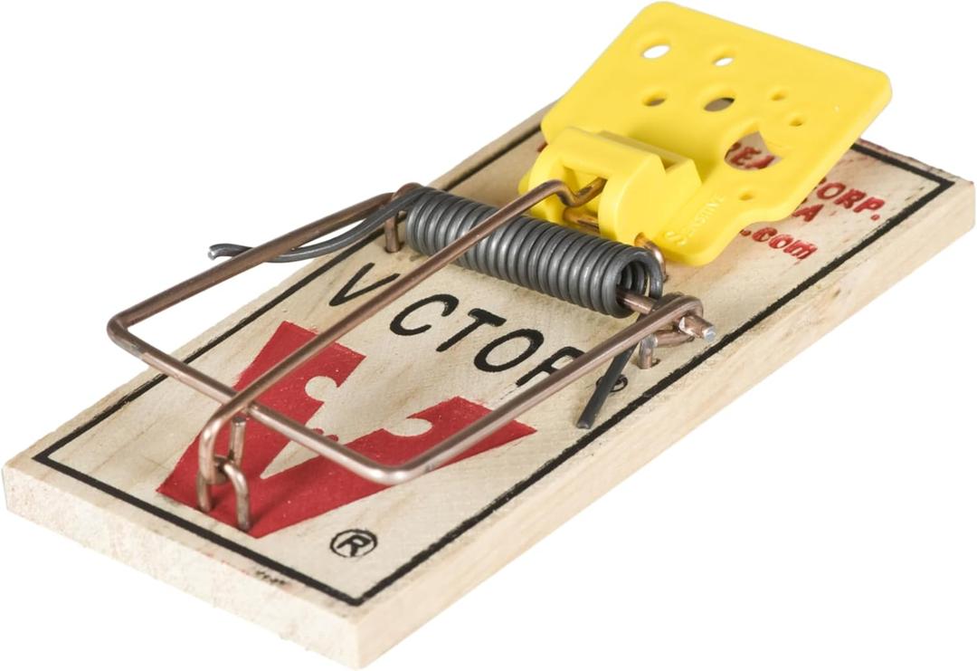 6 Pieces Victor M035 V Mouse Traps, Yellow