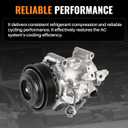 198310 Air Conditioner AC Compressor with Clutch Compatible with Toyota RAV4 2.5L L4 2013 2014 2015 2016 2017 2018 Replace CO29184C 8832042140 197310 8832042150