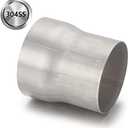 A-KARCK Exhaust Adapter Connector 3.5" OD to 4" OD, Exhaust Pipe Reducer 4" Overall Length 304 Stainless Steel