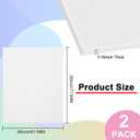 2Pack White Thin ABS Plastic Sheet 24" x 28" x 1/16" Thick White Rigid Thermoplastic Sheet (Upgrade Surface) 1.5MM Flexible High Tensile ABS Moldable Plastic Panel for Crafts, DIY, Signs