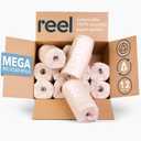 Reel Premium Recycled Paper Towels- 12 Rolls, 2-Ply Made From Tree-Free, 100% Recycled Paper - Eco-Friendly, Hypoallergenic and Zero Plastic Packaging