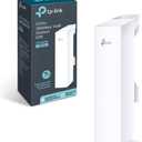 TP-Link 5GHz N300 Long Range Outdoor CPE for PtP and PtMP Transmission | Point to Point Wireless Bridge | 13dBi, 15km+ | Passive PoE Powered w/Free PoE Injector | Pharos Control (CPE510) White