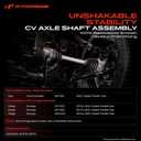 A-Premium CV Axle Shaft Assembly Compatible with Jeep Grand Cherokee 2011-2021 & Dodge Durango 2011-2022, 3.0L 3.6L 5.7L 6.2L 6.4L, AWD Models with 2 Speed Transfer Case Only, Front Left Driver Side