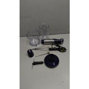 KOIOS  Hand Immersion Blender, 12 Speed Adjustable Emulsifier Handheld Blender, 1000W Copper Motor Stainless Steel Blade Hand Mixer with attachments, Blue