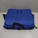 Everlasting Comfort Stadium Seats with Back Support - Adjustable Memory Foam Bleacher Chairs with Back and Cushion, Portable, Easy Folding Stadium Seat Cushion with Storage Pocket (02. Blue)