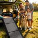 Dog Ramp for Car 63" x 17", Folding Pet Ramp for Large Dogs with Non-Slip Rug Surface, Portable Dog Car Ramp for SUV Car & Truck