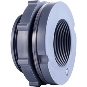 Outus 2 Inch PVC Bulkhead Fitting Water Tank Connector for Rain Barrels, Aquariums, Ponds or Water Tanks