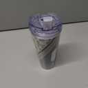 Rico Industries NCAA Standard 24oz Acrylic Tumbler with Hinged Lid, Officially Licensed Double Wall Tumbler with Straw