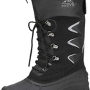 NORTIV 8 Men's Waterproof Hiking Winter Snow Boots Insulated Fur Liner Lightweight Outdoor Tall Boots, Size 12