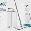 Flat Mop & Bucket Set – Hands‑Free Wringing, 360° Swivel Mop Head, Washable Microfiber Pads, Compact Space‑Saving Design for Hardwood, Tile & Laminate Floors