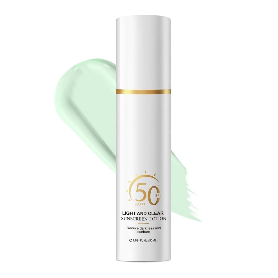 2 x Mineral Face Sunscreen SPF 50+, Reef Safe Sunscreen for Face, Broad Spectrum UVA/UVB Protection, Lightweight Non-Greasy, Water Resistant, Sensitive Skin Friendly, Travel Size 1.69 oz