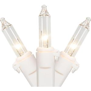 Northlight Mini Incandescent Christmas Lights - Clear - 4' White Wire - 10ct