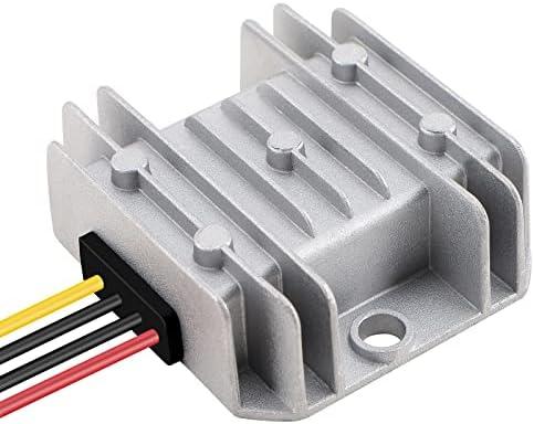 DROK Voltage Regulator 2pcs, DC to DC Buck Converter Adjustable 8-35V to 3-24V 5A, 24V to 12V Step Down Converter 12V Power Supply
