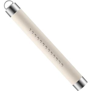 Silicone Rolling Pin for Baking - 10.63 Inches Long, Stainless Steel Core, Non-Stick & Sturdy Dough Roller