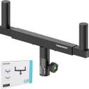 Vondynote Dual Speaker Mount Bar Mounting Fork Bracket Speaker Pole Width Adjustable, Single