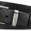 JASGOOD Women Belt Genuine leather Belt with Silver Buckle,Ladies Full Grain Leather Belt for Jeans Pants,Black (Black)