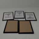 upsimples 8x12 Picture Frame Set of 5, Display Pictures 6x8 with Mat or 8 x 12 Without, Wall Gallery Photo Frames, Black
