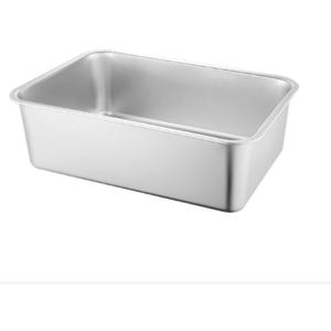 Stainless Steel Cat Litter Box, High Side Metal Litter Box, Metal Kitten Litter Pan, Pet Cleaning Tool for Big and Small Cats, Rabbits, Non-Stick Cat Poop Box odorless 19.7"x13.8"x5.9"