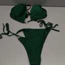 Cheeky Triangle Bikini Sets for Women Sexy String Bathing Suit 2 Piece M