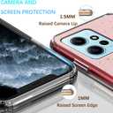 Compatible with Xiaomi Redmi Note 12 4G Case Glitter Clear Green, Phone for Redmi Note 12 4G Case Silicone Transparent Soft TPU Women Girls Shockproof Protective Slim Cover (Pink)